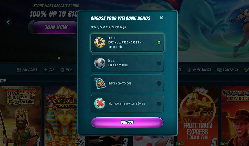 Caspero Casino Registration