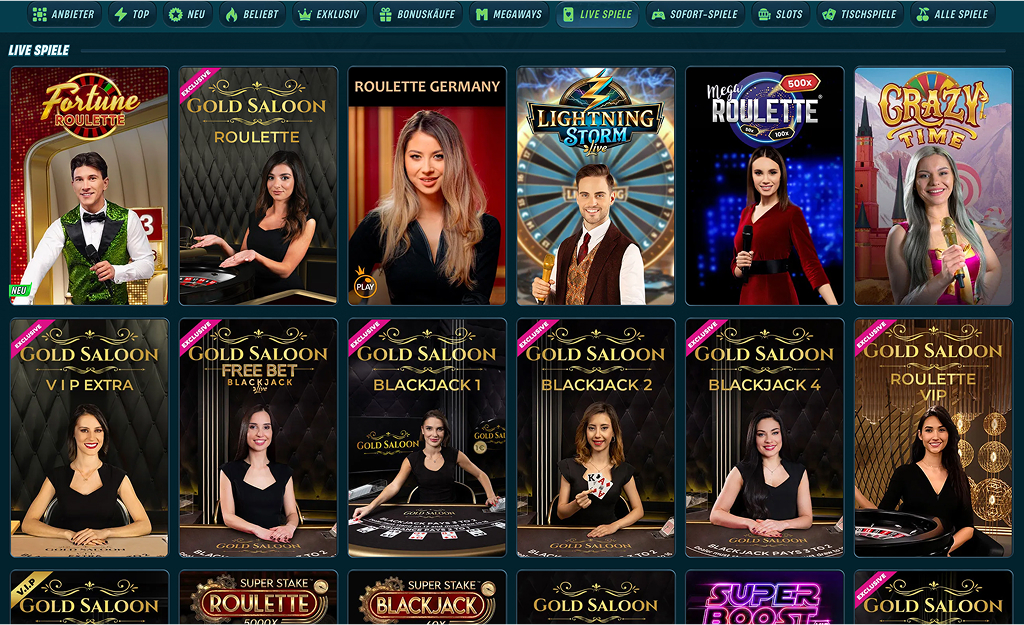 Caspero Casino-Spiele