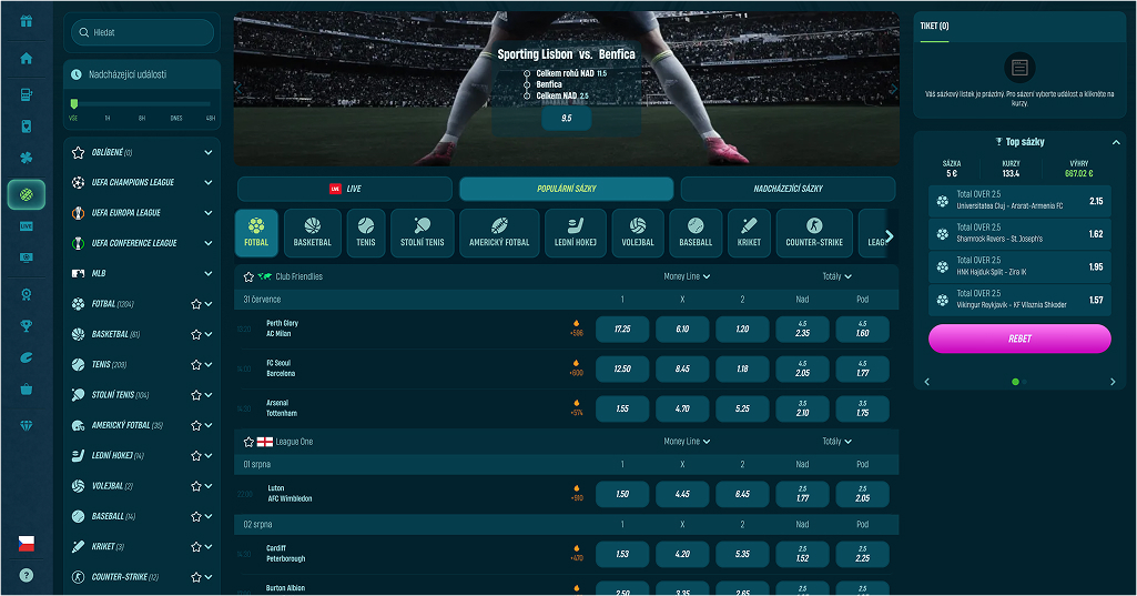 Caspero Casino Sportovní sázení