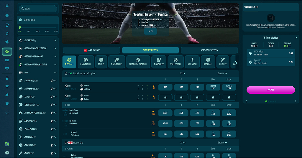 Caspero Casino Sportwetten
