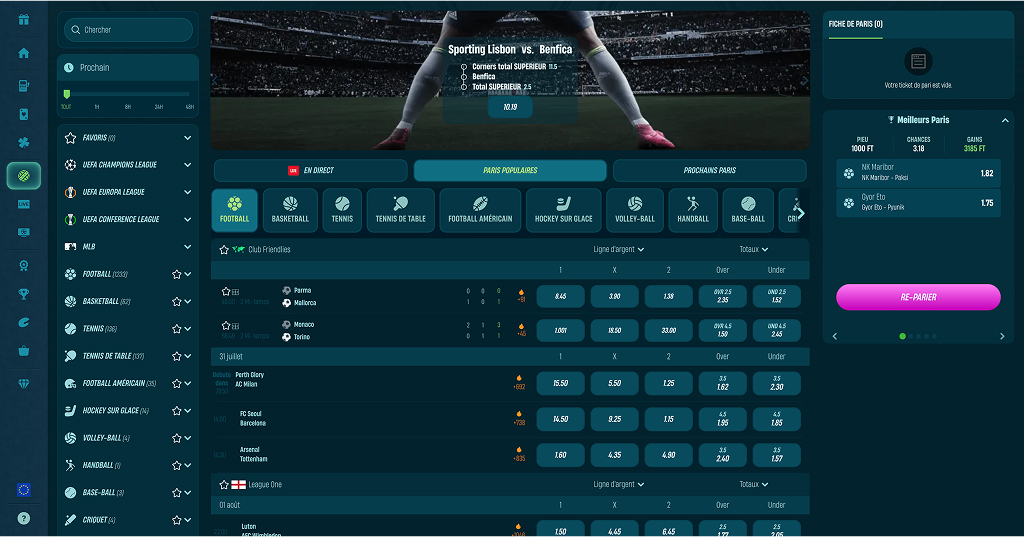 Paris sportifs Caspero Casino